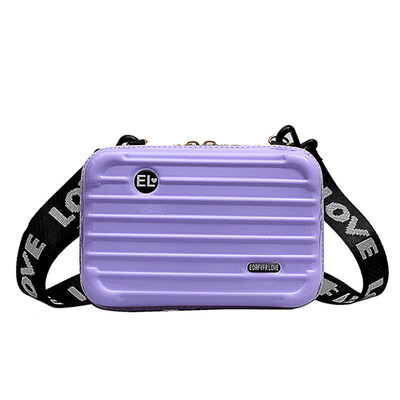 

Fashion Mini Travel Suitcase Letters Wide Strap Crossbody Shoulder Bag Pouch