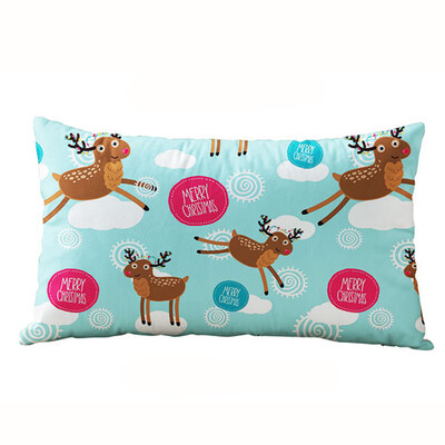

Siaonvr Christmas Rectangle Cotton Linter Pillow Cases Cushion Covers