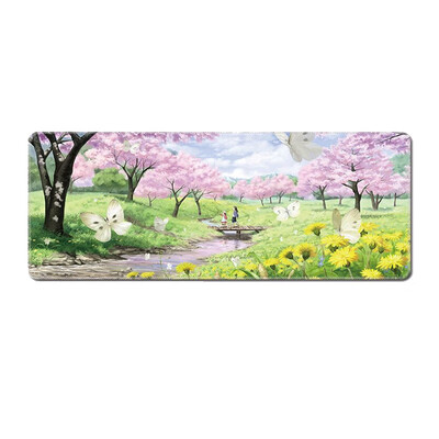 

Ostrich CHUKAR mouse pad oversized padded table mat keyboard pad pink cherry theme