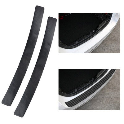 

Tailored 2pcs 3D Carbon Fiber Look Car Door Plate Sill Scuff Cover Sticker Anti Scratch