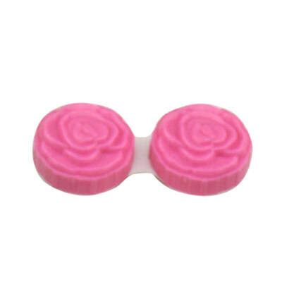 

Flower Contact Lens Box Container Pocket Plastic Storage Case Eye Care Holder