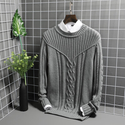 

Toponeto Mens Autumn Winter Pullover Knitted Raglan Choker Broken Hole Sweater Blouse Top