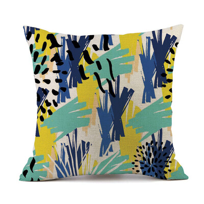 

〖Follure〗Geometric Patterns Cushion Cover Square Pillow Case Home Decor