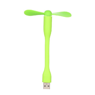 

Mini USB Fan Lightning Phone Fan Portable Cooling Fan Flexible Cooler for Lightning Devices LaptopGreen