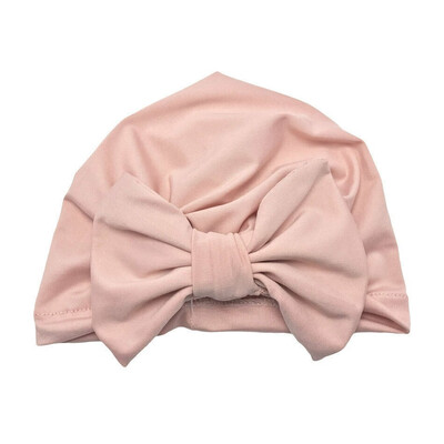 

Headwrap Solid Color Kids Baby Turban Ball Knot Newborn Beanie Hat Winter Cap