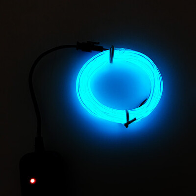 

Gobestart Flexible LED Light EL Wire String Strip Rope Glow Decor Neon Lamp USB Controlle