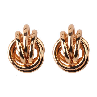 

2019 Fashion Gold Metal Round Disc Statement Earrings for Women Bijoux Brincos Party Gift Big Circle Drop Dangle Earring