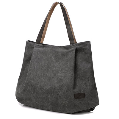 

Canvas womens one-shoulder bag literature&art bag leisure Baitaoshen series Tote canvas bag large capacity&simple wom