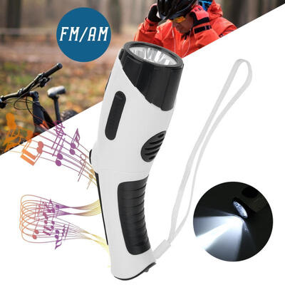 

Greensen Portable Outdoor Radio LED Flashlight Hand Crank Dynamo Power Bank for Emergency