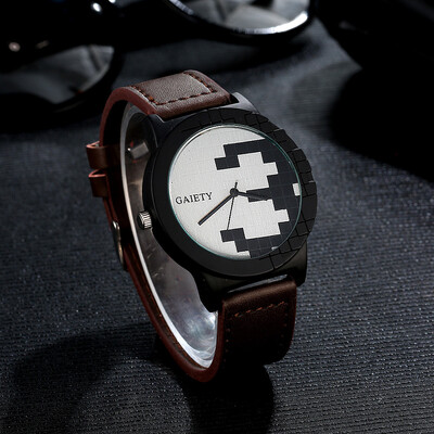 

〖Follure〗Luxury Mens Watch Stainless steel Leather Analog Quartz Watches Black