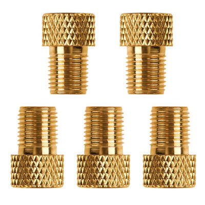 

5pcs Copper Presta to Schrader Adaptors Bicycle Pump Tire Valve Connectors