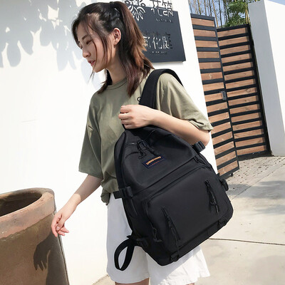 

Hyun-a Kim schoolbag Korean Harajuku ulzzang high school campus ins wind simple large capacity junior high school backpack female