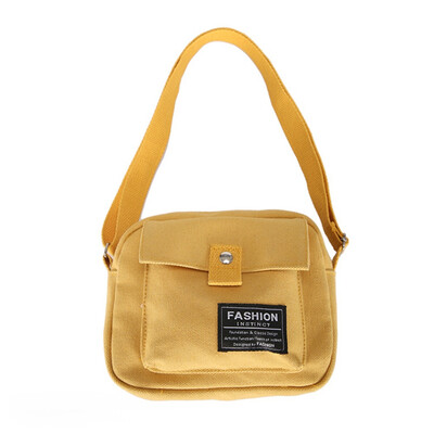 

Women Shoulder Bag Personality Rivet Letters Handbags Flap Fashion Canvas Phone Bag Crossobdy Bags Adjustable Straps