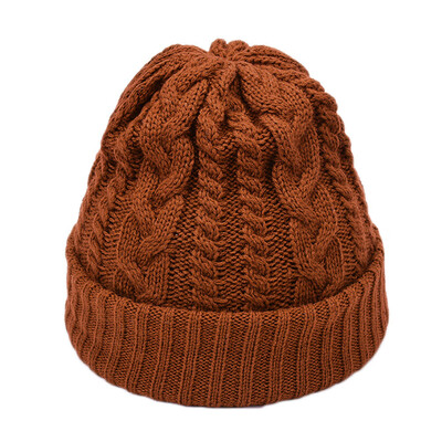 

Tailored Fashion Women Men Solid Color Knited Headgear Beanie Tail Hat Cap