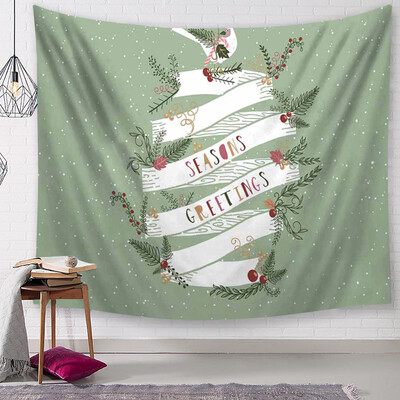 

Tailored Christmas Tapestry Santa Print Wall Hanging Tapestry Art Home Decor