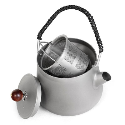 

200ml Ultralight Camping Titanium Tea Kettle Coffee Pot for Outdoor Picnic Camping