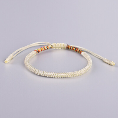 

Tibetan Buddhist Lucky Knot Bracelets & Bangles For Women Men Handmade Woven Rope Amulet Bracelet Jewelry Gifts