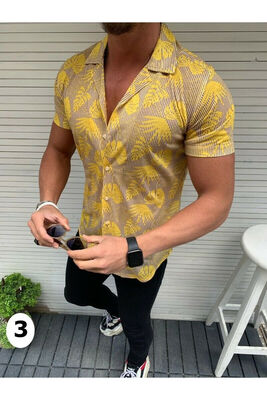 

Mens Short Sleeve Shirt Beach T-shirt Holiday Summer Hawaiian Casual Tops
