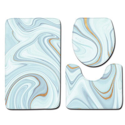 

Gobestart 3pcs Non-Slip Bath Mat Bathroom Kitchen Carpet Doormats Decor