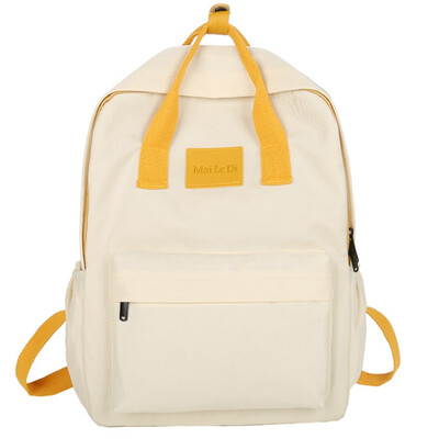 

Solid color bag female ins wind Hyun-a Kim student backpack Korean high school Japanese girls small fresh backpack