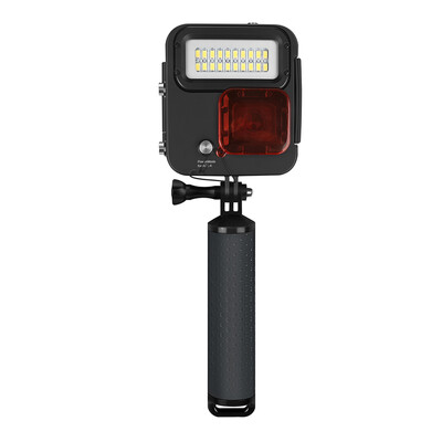 

Waterproor Diving Camera Case LED Light Red Filter Mouting Base Set Replacement For Gopro Hero567