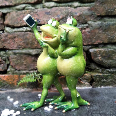 

3D Creative Status Funny Interesting Decoration Ornament Green Figurine Cute Birthday Gift Moral Integrity Frogs