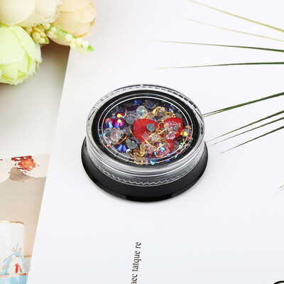 

Toponeto Mermaid Nail Gradient Pearls Sequins Glitter Dazzling Manicure Nail Art Decorati