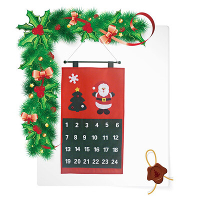 

〖Follure〗Christmas Old Man Snow Man Deer Calendar Advent Countdown Calendar