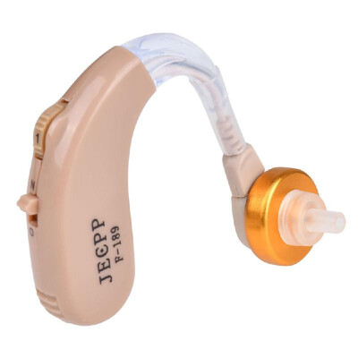 

JECPP Portable Hearing Aids Sound Amplifier Battery Powered Hearing Enhancement Device with Spanner Cleaning Brush Storage Case fo