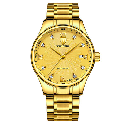 

TEVISE 8122S Automatic Mechanical Watch Men Water-resistant Stainless Steel Strap Alloy Casing