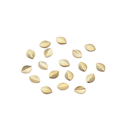 

20pcs 3D Metal Copper Leaf Shape Nail Art Charms for DIY Manicure Decor