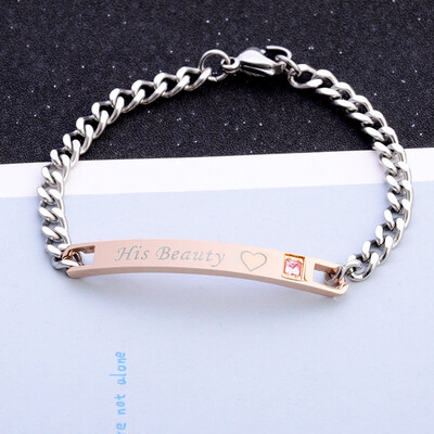 

Style Concise Fashional Couples Beautiful Personality Elegant Alloy Material Bracelet