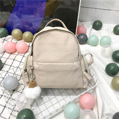 

Ancient feeling girl double shoulder bag female small bag Korean version 100 pure color small fresh student schoolbag Mori small b