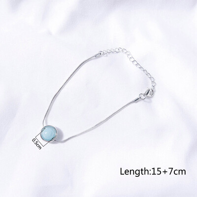 

Fashion 1PC Clavicle Chain Necklace Natural Stone Ball Pendant Necklaces Bracelets Jewelry Women Gift