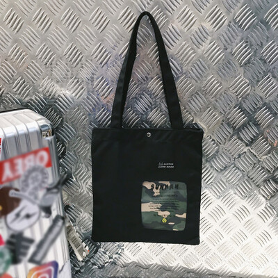 

Tailored Neutral Camouflage Canvas Bag Couple Shoulder Bag Large Capacity Canvas Bag