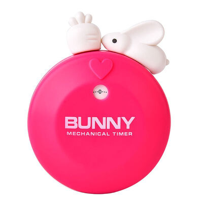 

Cute Bunny Kitchen Timer 60 Minutes Mechanical Countdown Reminder