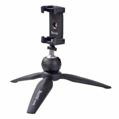 

Mini Tripod Table Top Stand&Phone Mount Compact Travel Ready Compatible with Gopro Smartphones iPhone Samsung Cameras DSLRs