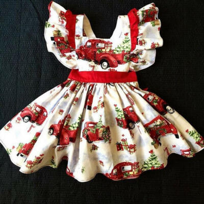 

Toddler Kids Baby Girl Christmas Dress Princess Formal Party Xmas Dress Clothes