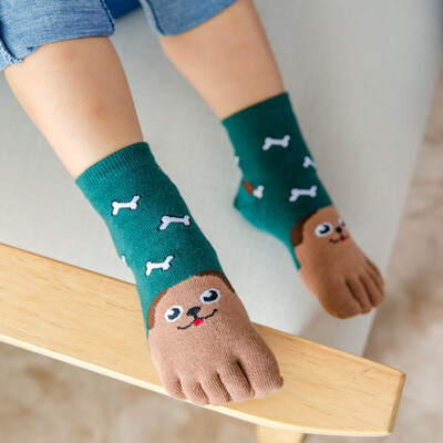 

New Year Children Socks Cotton Animal Boys Girls Socks Toe Socks For Kids Five Finger Sock