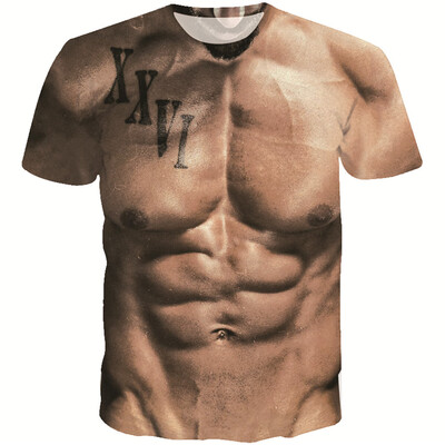 

Toponeto Unisex Holiday Shirt Rude Stag Party Fancy Dress 3D Boobs Printed Tee