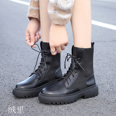 

Pure black Martins boots wear casual shoes womens shoes shoes high-top shoes students shoes cool winter