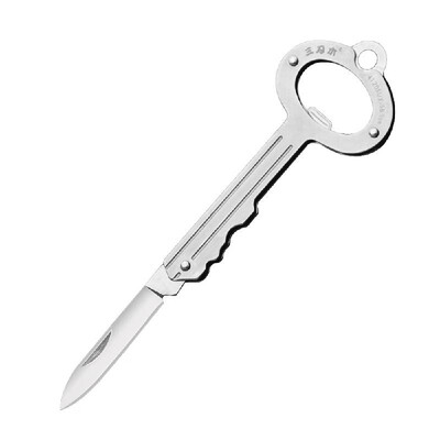 

Key Shaped Folding Pocket Cutter Camping Outdoor Survival Mini Cutter Bottle Opener