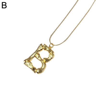

Large A to Z 26 Letters Pendant Necklace Women Fashion Statement Jewelry Gifts