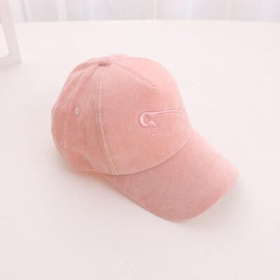 

Korean version of the new womens outdoor sun - shading sun cap corduroy embroidered duck tongue cap baseball cap
