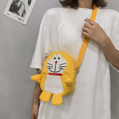

INS Bag Girl Bag Student Canvas Bag One Shoulder Cute Animal Girl Slant Bag