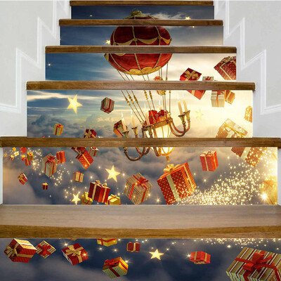 

Toponeto Christmas Decoration Stair Stickers Christmas Stairs Stickers Wall Stickers