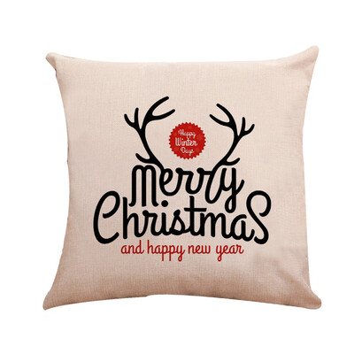 

Tailored Merry Christmas Square Home Car Decor Throw Pillow Case Sofa Waist Cushion Cover