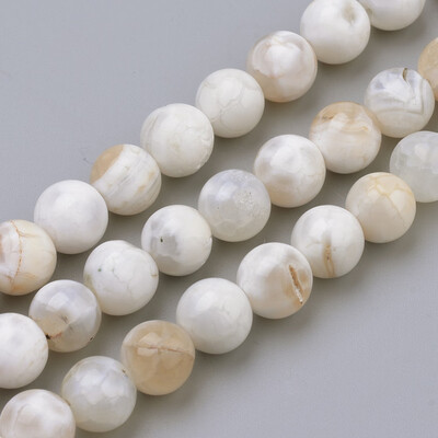 

Natural Weathered Agate Beads Strands Dyed Round FloralWhite 8mm Hole 1mm about 50pcsstrand 157"398cm