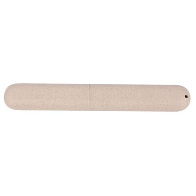

Outdoor Travel Wheat Straw Toothbrush Holder Case Cover Box Storage Tube