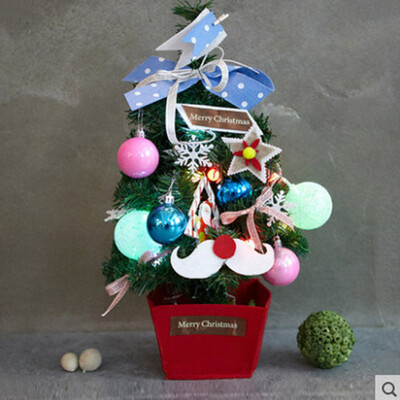 

〖Follure〗DIY Artificial Flocking Christmas Tree Multicolor Holiday Xmas Window Decor